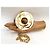 Autre Marque Collana "Dragon" Trifari placcata oro 18kt Bianco D'oro - vista 3