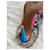 Zapatos de tacón Valentino Rockstud arcoíris en cuero multicolor - vista 2