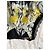 Top in seta e pizzo Roberto Cavalli Nero Bianco Multicolore Giallo - vista 2