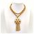 Kenneth Jay Lane Collana KJL con pendente a nappa Rosso Blu D'oro Verde - vista 2
