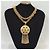 Kenneth Jay Lane Collana KJL con pendente a nappa Rosso Blu D'oro Verde - vista 3