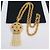 Kenneth Jay Lane Collana KJL con pendente a nappa Rosso Blu D'oro Verde - vista 4