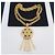 Kenneth Jay Lane Collana KJL con pendente a nappa Rosso Blu D'oro Verde - vista 5