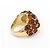 Kenneth Jay Lane KJL Ring mit bernsteinähnlichen Steinen Braun - Ansicht 6