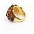 Kenneth Jay Lane KJL Ring mit bernsteinähnlichen Steinen Braun - Ansicht 7