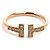 Tiffany & Co Anello Tiffany T Wire in oro rosa 18K con diamante - vista 3