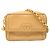 Borsa a tracolla Chanel in vitello martellato beige