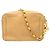 Borsa a tracolla Chanel in vitello martellato beige - vista 2