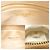 Borsa a tracolla Chanel in vitello martellato beige - vista 7