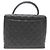 Borsa Chanel in pelle di vitello martellata nera Nero - vista 2