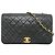 Borsa a tracolla Chanel Matelassé 23 con catena Nero