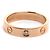 Anillo Mini Love Cartier en oro rosa 18K y diamantes - vista 3