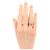 Anillo Mini Love Cartier en oro rosa 18K y diamantes - vista 7