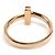 Anello Tiffany & Co. T One in oro rosa 18K con diamante - vista 4
