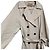 Autre Marque Gabardina larga repelente al agua Jusglitty Beige - vista 2