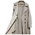 Autre Marque Gabardina larga repelente al agua Jusglitty Beige - vista 3