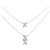 Autre Marque Pt850 Diamantenhalskette Silber