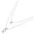 Autre Marque Pt850 Diamantenhalskette Silber - Ansicht 2