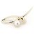 Spilla Tasaki Perla Diamante Au750 D'oro