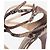 Jimmy Choo Tacchi marroni effetto serpente - size EU 40.5 (UK 7.5) Marrone - vista 6