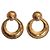 Chanel Goldene Vintage-Clip-Ohrringe