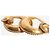 Chanel Goldene Vintage-Clip-Ohrringe - Ansicht 4