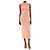 Magda Butrym Rosa ärmelloses gerafftes Midikleid - size UK 10 Pink