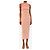 Magda Butrym Rosa ärmelloses gerafftes Midikleid - size UK 10 Pink - Ansicht 3