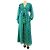 Alexis Langärmeliges Kleid mit grünem Tie-Dye-Print - size M