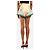 Zimmermann Calções de linho estampados Indra verde e creme - size UK 6 - vista 3