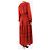 See by Chloé Rotes Midi-Kleid mit langen Ärmeln - Größe UK 8 - Ansicht 2
