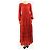 See by Chloé Rotes Midi-Kleid mit langen Ärmeln - Größe UK 8 - Ansicht 4