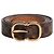 Louis Vuitton Cinturón slim Damier Ebene marrón Castaño