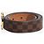 Louis Vuitton Cinturón slim Damier Ebene marrón Castaño - vista 2