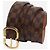Louis Vuitton Cinturón slim Damier Ebene marrón Castaño - vista 4