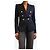 Balmain Navy double-breasted blazer - size UK 8 Blue - view 3