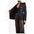 Balmain Navy double-breasted blazer - size UK 8 Blue - view 4