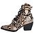 Chloé Botas con estampado de piel de serpiente marrón - size EU 36.5 (UK 3.5) Castaño