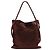 Bottega Veneta Borsa a tracolla in camoscio marrone