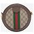Gucci Mini borsa a tracolla rotonda GG Ophidia marrone con catena - vista 2