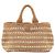 Prada Canapa Raffia Tote Bag Neutral