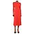 Veronica Beard Blood orange long sleeve ribbed dress - size S