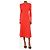 Veronica Beard Blood orange long sleeve ribbed dress - size S - view 3