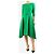 Oscar de la Renta Vestido midi con cinturón verde - size UK 10 - vista 4