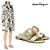 Salvatore Ferragamo Sandali TARYN Gold Metallic Multicolore