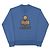 Isabel Marant  Fleece-Sweatshirt Blau mit gesticktem Logo aus Samt