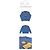 Isabel Marant  Fleece-Sweatshirt Blau mit gesticktem Logo aus Samt - Ansicht 2