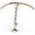 Lanvin Collana con pendente Log Oro Multicolore - vista 3