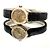 Rolex Datejust Gold Damen Lederuhr Classic Vintage Schwarz - Ansicht 17