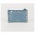 Valentino Portacarte con zip Rockstud in pelle blu - vista 2